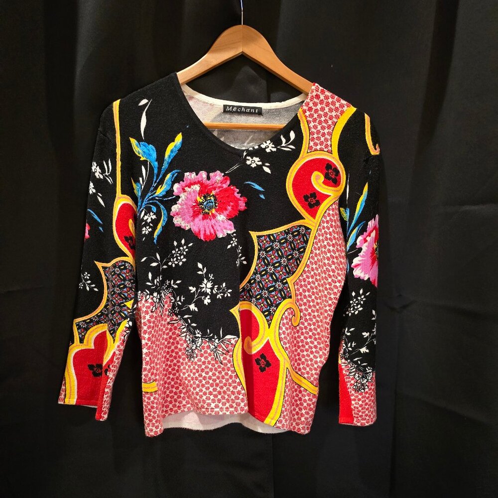 Mechant Floral Sweater Size S